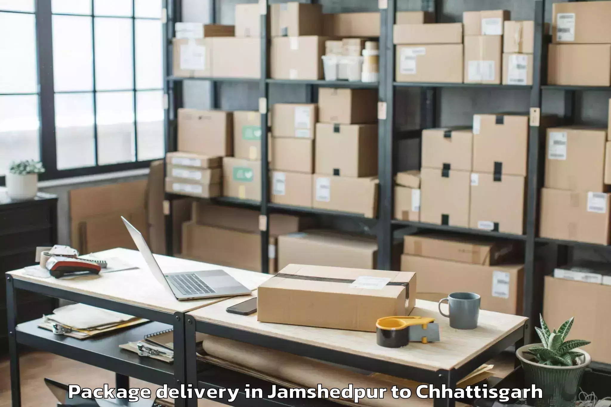 Jamshedpur to Saraipali Package Delivery Booking